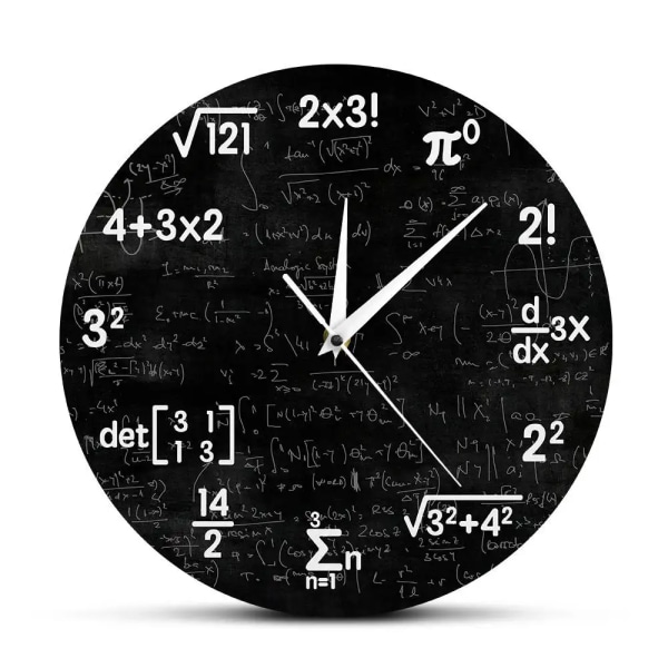 Math Vegg Klokke Matematikk Klokke Konfirmasjonsgave Gaver For