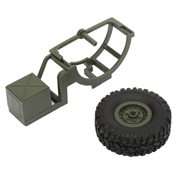 RC-bil Dekoration Delar Reservdäck Passar för WPL B36 B-36 B36K B36KIT 1:16 Militär RC Lastbil/Bil