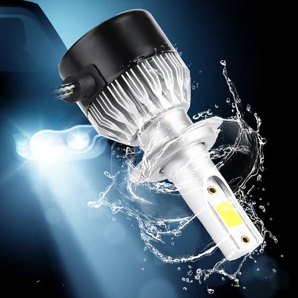 2 stk. Super Bright Bil Auto Mini LED Frontlykt Kit H7 Pærer 55W 6000K