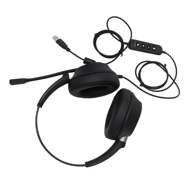 Støyreduserende USB Gaming Headset med Mikrofon for PC Volumjustering