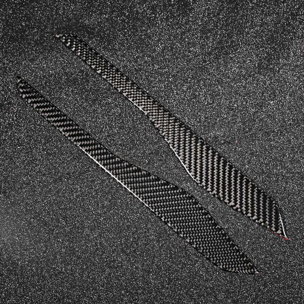 2 stk. Ekte karbonfiber midtkonsollpaneldekor for Ford Explorer 2013-2018