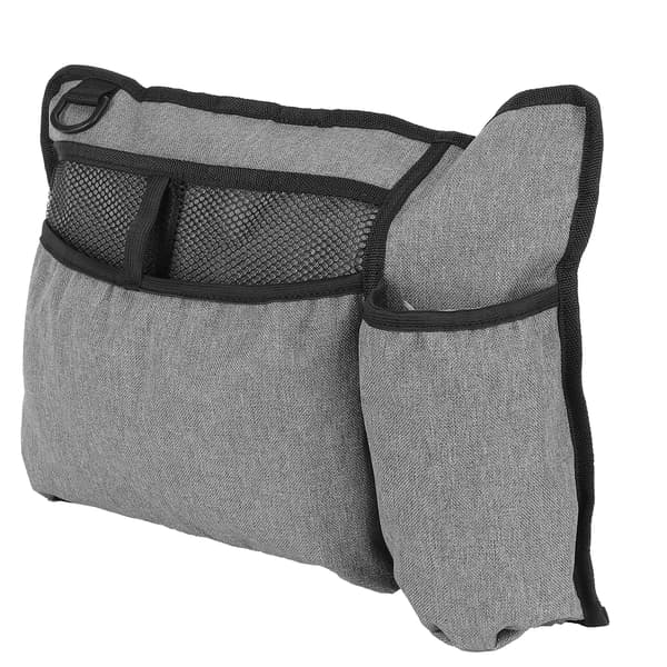 Walker Bag Vanntett rullestolsoppbevaring Sideveske Walker Organizer Pocket Pack Grå