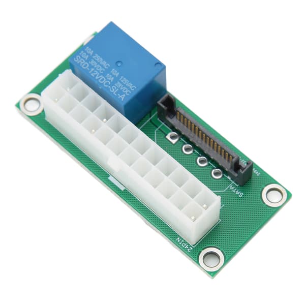 Dobbelt ATX strømforsyningsadapter 24Pin synkroniseringskort til grafikkort SATA-interface