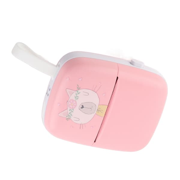Lomme Termisk Skriver Mini HD Bluetooth Blekkfri Telefonskriver for Studenter Rosa