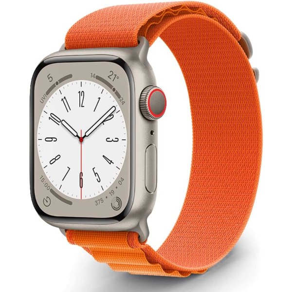 Alpine Loop Strap kompatibel med Apple Watch Ultra 49/45/44/42mm, vævet strop kompatibel til iWatch Series 8/7/6/5/4/3/2/1/SE