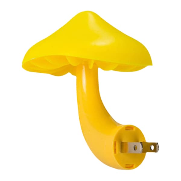 LED nattlys sopp nattlys stikkontakt energisparende lyssensorlampe for barnerom Yellow