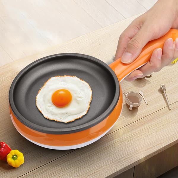 Mini Elektrisk Non-Stick Stekepanne Eggkoker Steamer 220V EU-plugg