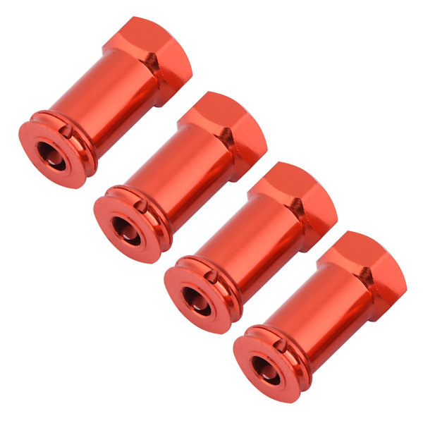 12mm Hjulhexnav 25mm Förlängningsadapter för Traxxas Slash 4X4 1/10 Lastbil (12*25mm, Röd)