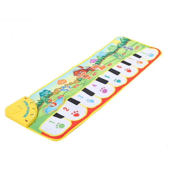 Baby Musikmatta Elektroniskt Pianotangentbord Filt Lekmatta Pedagogiska Leksaker Musikmatta