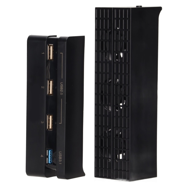 Spelkonsolkylare med USB-ström, automatisk intelligent extern kylare med HUB för PS4 Slim