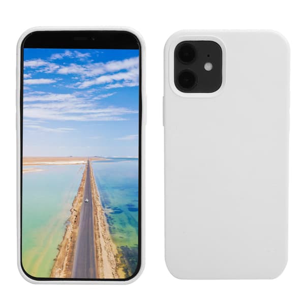 Silikone Stødsikkert Telefoncover til iPhone 12 Mini Hvid