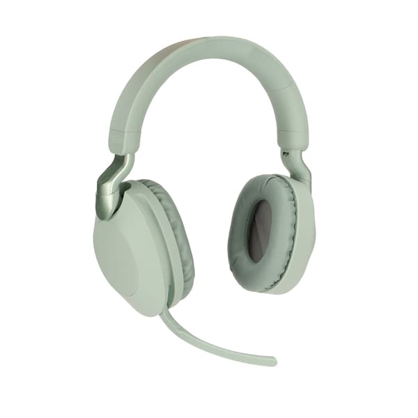 Bluetooth Gaming Headset Trådlöst Kabelanslutet Dubbelläge Vikbart Typ C Stereo Hörlurar med Mikrofon Grön