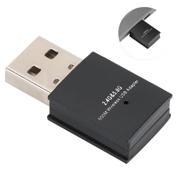 W58 600M Dual Band USB WiFi-adapter trådløst netværkskort til computer