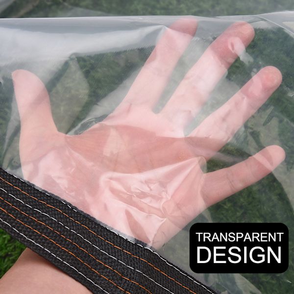 (1 stk/hvid 2*2m tyk 0,16mm med 4m reb til regnvandsbeskyttelse om sommeren og varmebeskyttelse om vinteren) PE-plastfolie pakket med huller