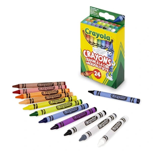 CRAYOLA Crayons, Bright Strong Colors, Multi, 24-pack (1-pack)
