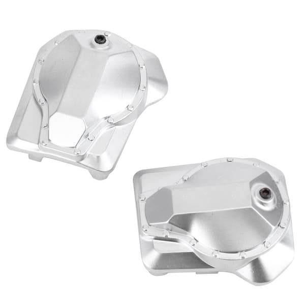 Metal Diff Cover Forreste Bageste Drivaksel Sølv til Traxxas TRX4 110 RC Crawler Bil