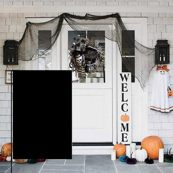 DIY blank haveflag - 30*45 cm enkeltlags sort baggrund