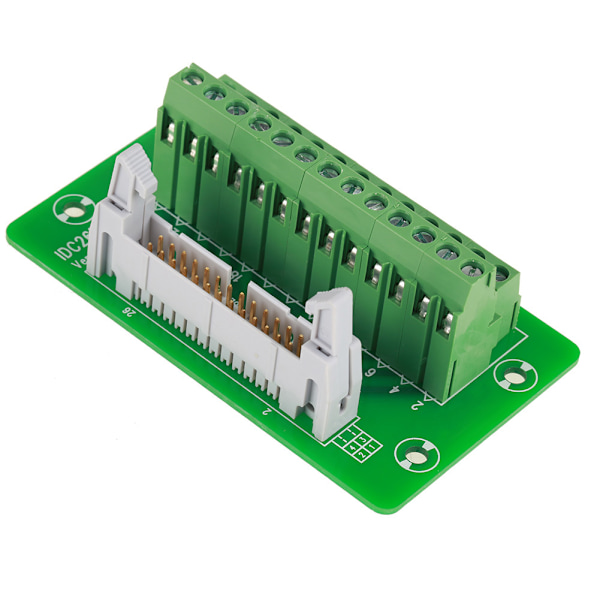 26-pins IDC26P DIN-skinnemontert grensesnittmodul - 5 mm hannkontakt breakout-kort