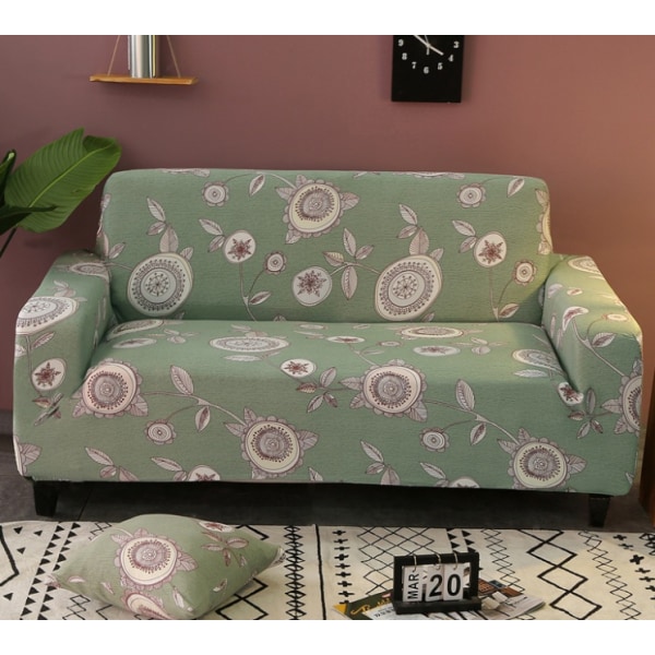 2-personers sofabetræk 140-180 cm Moderne sofabetræk med armlæn Universal elastisk sofabetræk Sofabetræk Slipbetræk grøn