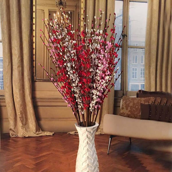 Vinterjasmin Kunstig Blomst til Bryllupsdekoration - Enkelt A3 Hvidt Stykke