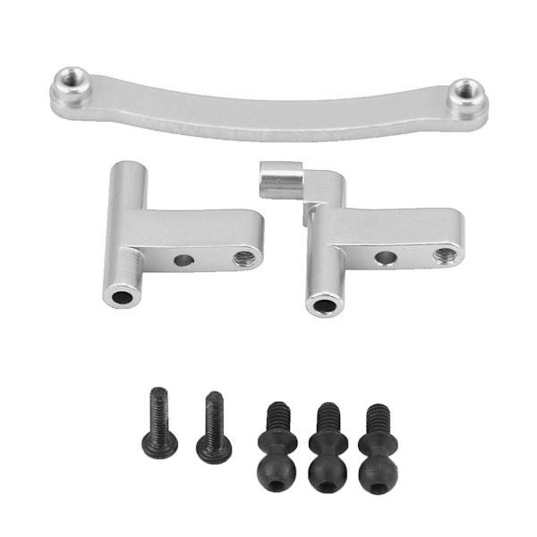 Styrserverspärr komplett montering i aluminiumlegering för FS Monster 1/18 skala RC-truck (Silver)