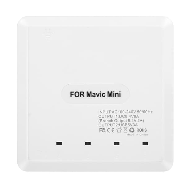 USB Drone Batterilader for DJI Mavic Mini 4 Batterier 2 Fjernkontroller 100240V AU Plugg