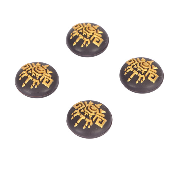 Joystick-skydd förhindrar glidning Skyddande dekorativ silikon tumgreppsskydd för Switch Lite 4-pack