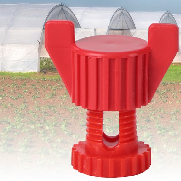 Röd plastskruvmutteruppsättning för ventilationsfönsterfixering 20 delar lantbrukstillbehör