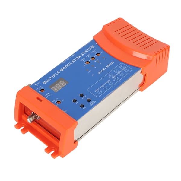 Flerkanals PAL NTSC Modulatorsystem for TV-boks AV-kilde 100-240V US-plugg Hjemmemodulator