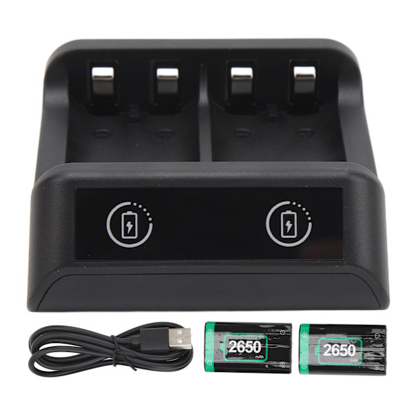 Laddningsbara Batteripack för Xbox Series X/S 2650mAh Snabbladdning LED-indikator Controller Batteri