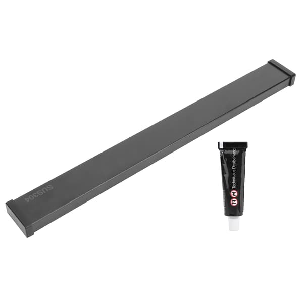 Magnetisk knivholder i rustfrit stål til vægmontering, 50 cm sort køkkentilbehør