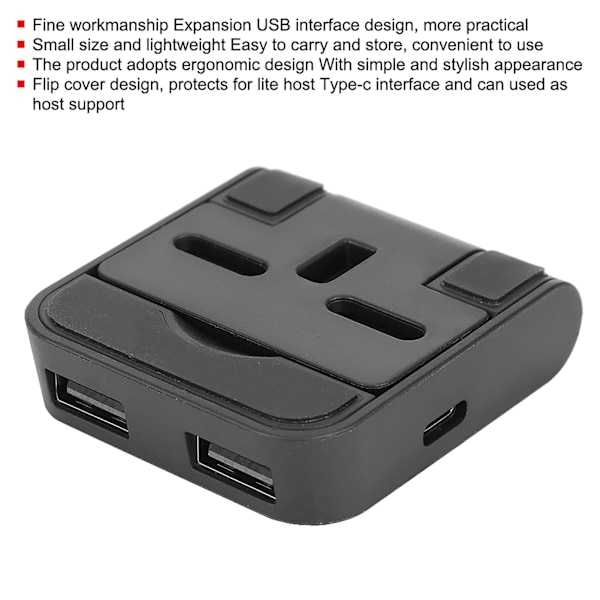 2-i-1 Universal Vikbart Spelkontrollkonsol Laddningsfäste Bas Skrivbordsladdare för Switch Lite
