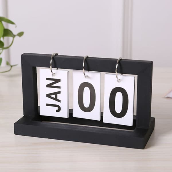 Trä Vintage Hemkalender Café Dekorativ