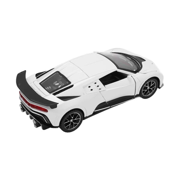 Skala 1:32 Zink Legering Modelbil Diecast Træk Tilbage Lyd Let Legetøjsbil Model Til Børn Hvid