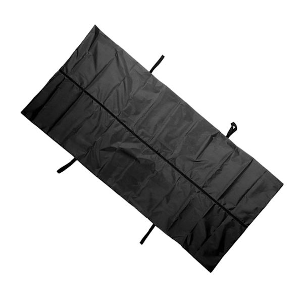 Svart Nödkadaver Kroppspåse Oxfordduk Kroppsförvaringsväska 210D Vattentät för Begravning Sjukhus Transport 210x75cm/82.7x29.5in