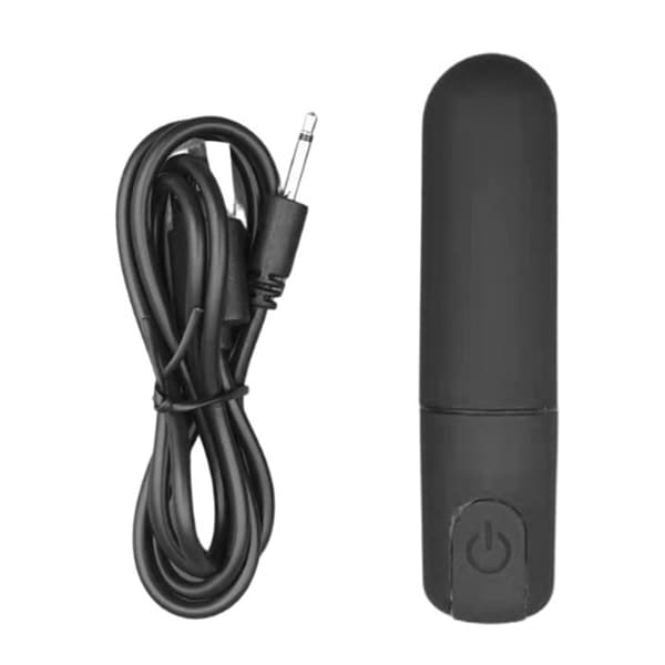 Stille USB genopladelig vibrerende massager 10 frekvens til kvinder sort