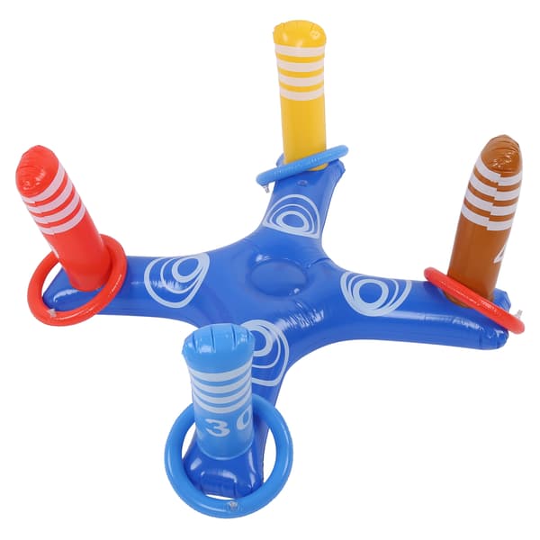 Uppblåsbart Pool Toss Spel Sommar Simbassäng Flytande Festtillbehör Blå