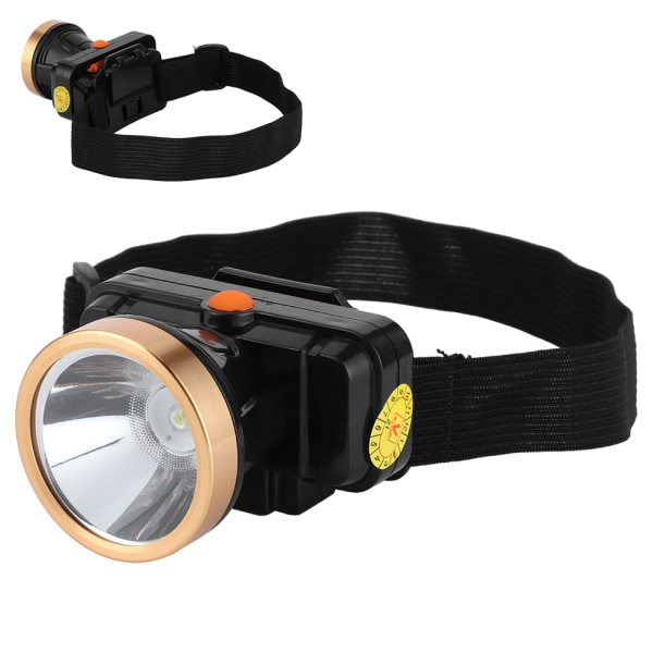 LED 3 valaistustilaa Kohdevalot USB lataus IPX4 taskulamppu päähän asennettava Adventure Camping Fishing Mining - W