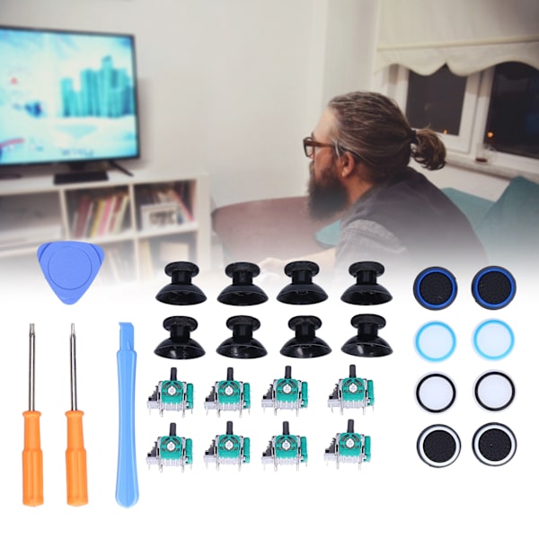 Analog Joystick-kit Bekväm Hållbar Enkel att Installera Ersättningsdelar för Xbox OneQM21071011 (Ren Färg)