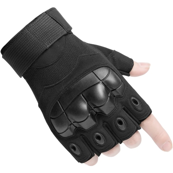 (L) Tactical Half Finger Gloves Miesten Naisten Ulkourheilu taisteluun, Armeija, Moottoripyörä, Paintball, Pyöräily, Patikointi, Airsoft, Retkeily, Metsästys