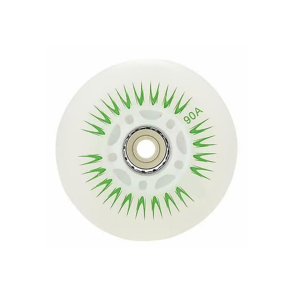 4 STK Flash Inline Skøjtehjul 90A LED Lysende Skøjtehjul 80 76 72 68 Multicolour 76mm