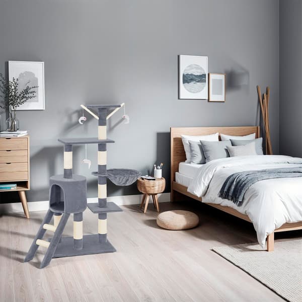 【bt02】tectake Klorestativ Dominik Grey grå