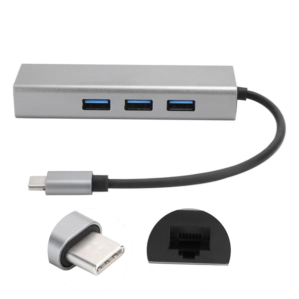 3 Port USB C Docking Station Adapter Computertilbehør HUBC31000A