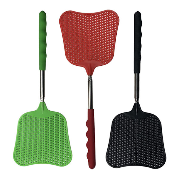 3-pack Teleskopiska Flugdödare i Rostfritt Stål - Flugdödare, Myggdödare, Insektsdödare
