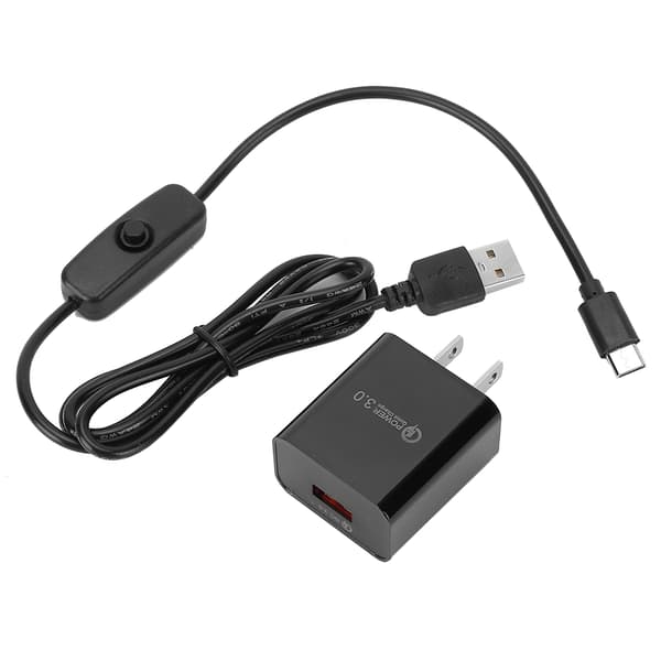 Raspberry Pi 4B Type C -laturisarja 5V3A-virtalähde US-pistoke 110-240V