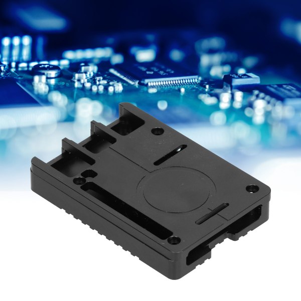 Alumiiniseoskuori UltraOhut CNC Jäähdytyskuumennuslevyt Metallikuori Raspberry Pi 4B:lle (Musta)