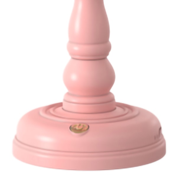 Retro USB-oppladbart nattlys med berøringskontroll og tre fargetemperaturer for soverom og sovesal - Stilig rød bordlampe