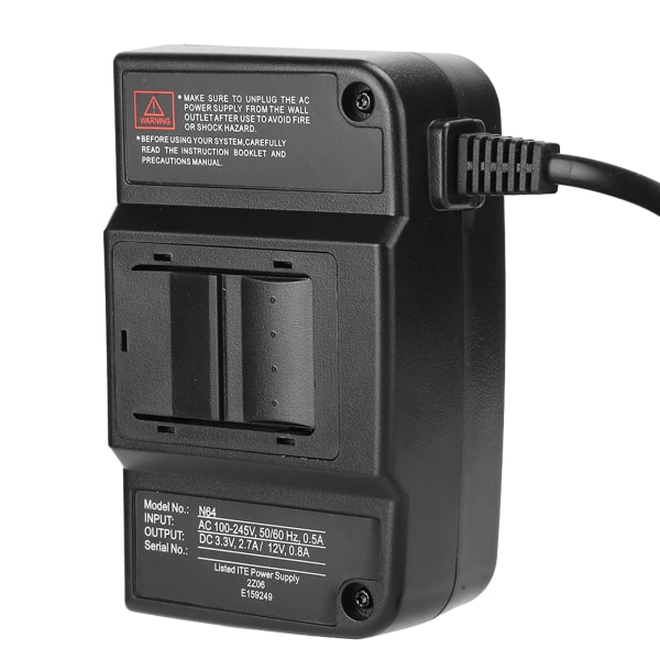 HYC N64-1688 Power Transformer AC Adapter Power för Nintendo HYC N64-1688 Förlängningskabel 100240V(US )- W