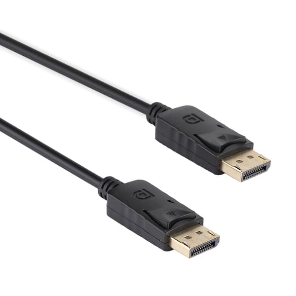 1,8M DisplayPort til DisplayPort Kabel DP 1.2 Adapter Sort til PC Skærm
