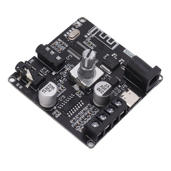 Bluetooth-förstärkarkort Hög Effekt Dubbelkanal Stereo Digital Förstärkarmodul 2x50W DC12‑24V